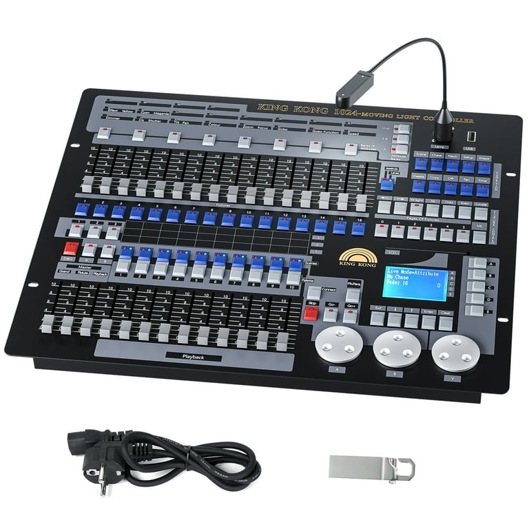 code Party 600 DMXコントローラー 動作品 Black DJ Lighting Controller,Grand Console DMX and MIDI