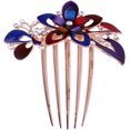 thumbnail image 1 of Peigne Latéral pour Cheveux de Mariée avec Strass, Accessoire de Cheveux de Mariage (Coloré), 1 of 5