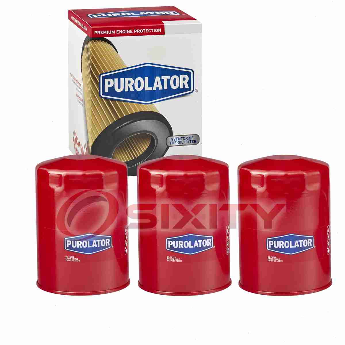 3 pc Purolator L30001 Engine Oil Filters for 101 61515 Oil Change Lubricant Filters Fits select: 1975-1996 FORD F150, 1983-2001 FORD RANGER