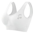thumbnail image 3 of SROBPTY Plus Size Bras for Women, Womens Everyday Bras, Women Thin Sports Yoga Comfortable Workout Bras with Removable Pads White,XXXXL, 3 of 5
