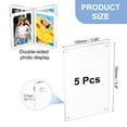 thumbnail image 2 of Uxcell 5.91 x 3.94 Inch Acrylic Fridge Magnetic Frame, 5Pcs Mini Picture Frames Double Sided Photo Frame for Fujifilm Refrigerator, Clear, 2 of 7