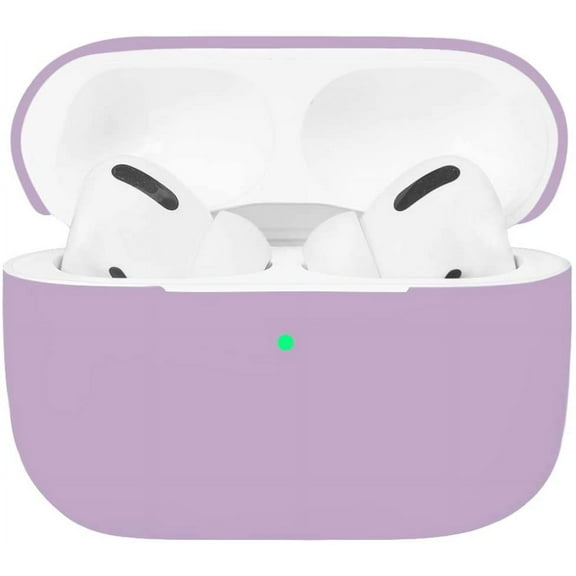 Airpods Pro Case, Protective Ultra-Thin Soft Silicone Shockproof Non-Slip Protection Accessories Cover Case for Apple Airpods 3 Charging Case - Purple