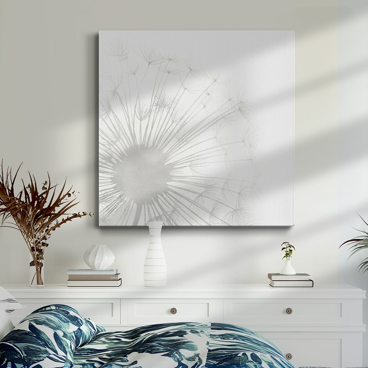 Wexford Home Dandelion Whisper I-Premium Gallery Wrapped Canvas, 10" x 10" - Ready to Hang