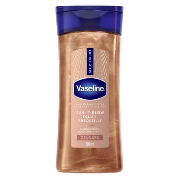 Vaseline Gel Oil Glazed and Glisten Sunlit Glow Vanilla Cocoa, 200 ml