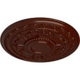 thumbnail image 3 of 30 5/8"OD x 2 1/2"P Tellson Ceiling Medallion (Fits Canopies up to 6 3/4"), Hand-Painted Brushed Mahogany, 3 of 7