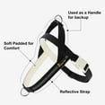 thumbnail image 3 of Plutus Pet Cotton Dog Harness and Leash Set, Reflective and Soft Padded, Black, XXS, 3 of 8