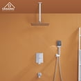 thumbnail image 6 of Boyel Living 12 inches Shower System Ceiling Mount 3-Functions Square Shower Faucet Set with Handheld Shower,Chrome, 6 of 10