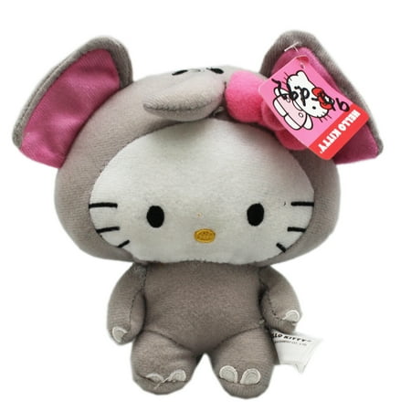 Hello Kitty In an Elephant Outfit Stuffed Plush Toy (6in)