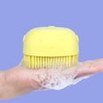 thumbnail image 5 of Cepillo de masaje para baño para mascotas, con dispensador de jabón y champú, cerdas suaves de silicona para ducha de perros y gatos de pelo largo y corto, 5 of 5