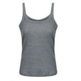 thumbnail image 3 of GORHGORH Women's Basic Tops Solid Color Sleeveless Round Neck Casual Racerback Tank Tops, 3 of 4