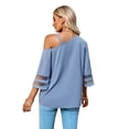 thumbnail image 2 of Purcoar Women's T-Shirt One Shoulder Short Horn Sleeve Top, 2 of 9