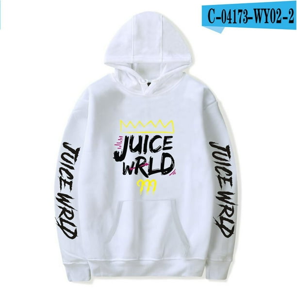 Sudaderas con capucha de Juice Wrld, chaqueta informal para adultos y niños, tallas para niños, jersey de Cosplay, ropa de calle, Jersey UnisexC blancaMETRO Deng Xun unisex