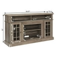 thumbnail image 3 of DEALTOPS Farmhouse TV Stand Entertainment Center with Open and Closed Storage Space for TVs Up to 65'', Gray Wash, 3 of 8