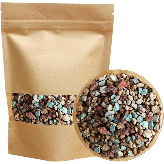 Mix Horticultural Lava Pebbles Pumice Potting Soil Amendment Succulent Cactus Bonsai Gritty Rock Decorative Gravel Plant Draina Volcanic for Terrarium Fairy Gardening Top Dressing 2.2lb