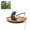 grey, variant on Cat Fishing Figurine,Floating Resin Cat Fishing Boat Aquarium Ornament