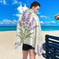 thumbnail image 4 of GZHJMY Purple Flowers Beach Towel,Absorbent Quick Dry Sport Towel Oversized Lightweight Soft Bath Towel for Travel Sports Pool Swimming Bath Camping 30x60in Washcloth, 4 of 7