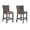 Black+Brown+Mocha+Wood+Contemporary+Modern, variant on HMYG Beautiful Black/Brown Counter Height Chair Mocha-toned Fully Upholstered Channel-tufted Microfiber Set of 2