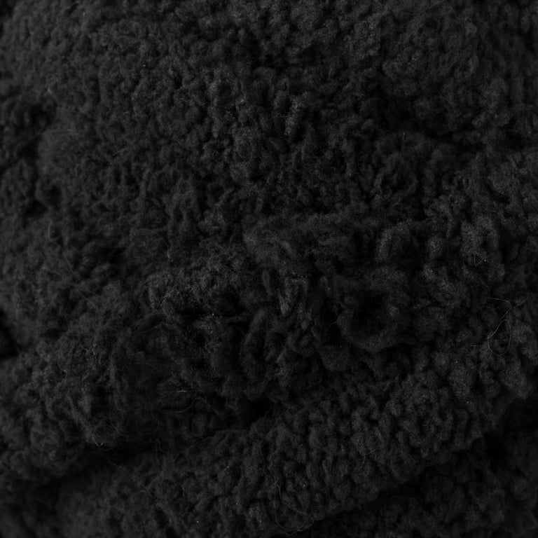 Mainstays Black Chenille Chunky Yarn - 31.7 yd