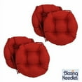 thumbnail image 2 of Blazing Needles 16-inch Indoor/Outdoor Round Chair Cushion, 16" x 16", Avocado 4 Count, 2 of 3