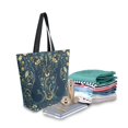 thumbnail image 2 of FORMRS Womens Canvas Tote Bag with Zipper Inner Pocket Shoulder Handbag, Shadowy Forest Pattern, 2 of 7