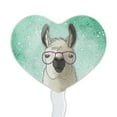 thumbnail image 2 of Hip Llama with Glasses Heart Love Cupcake Picks Toppers Decoration Set of 6, 2 of 6