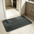 thumbnail image 5 of Memory Foam Bath Rug Mat | 20x36 Inch Microfiber Absorbent Floor Mat for Bathroom Bedroom Decor | Non-Slip Machine Washable Soft Shower Rug, 5 of 5