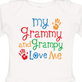 thumbnail image 4 of Inktastic My Grammy and Grampy Love Me Boys or Girls Long Sleeve Baby Bodysuit, 4 of 5