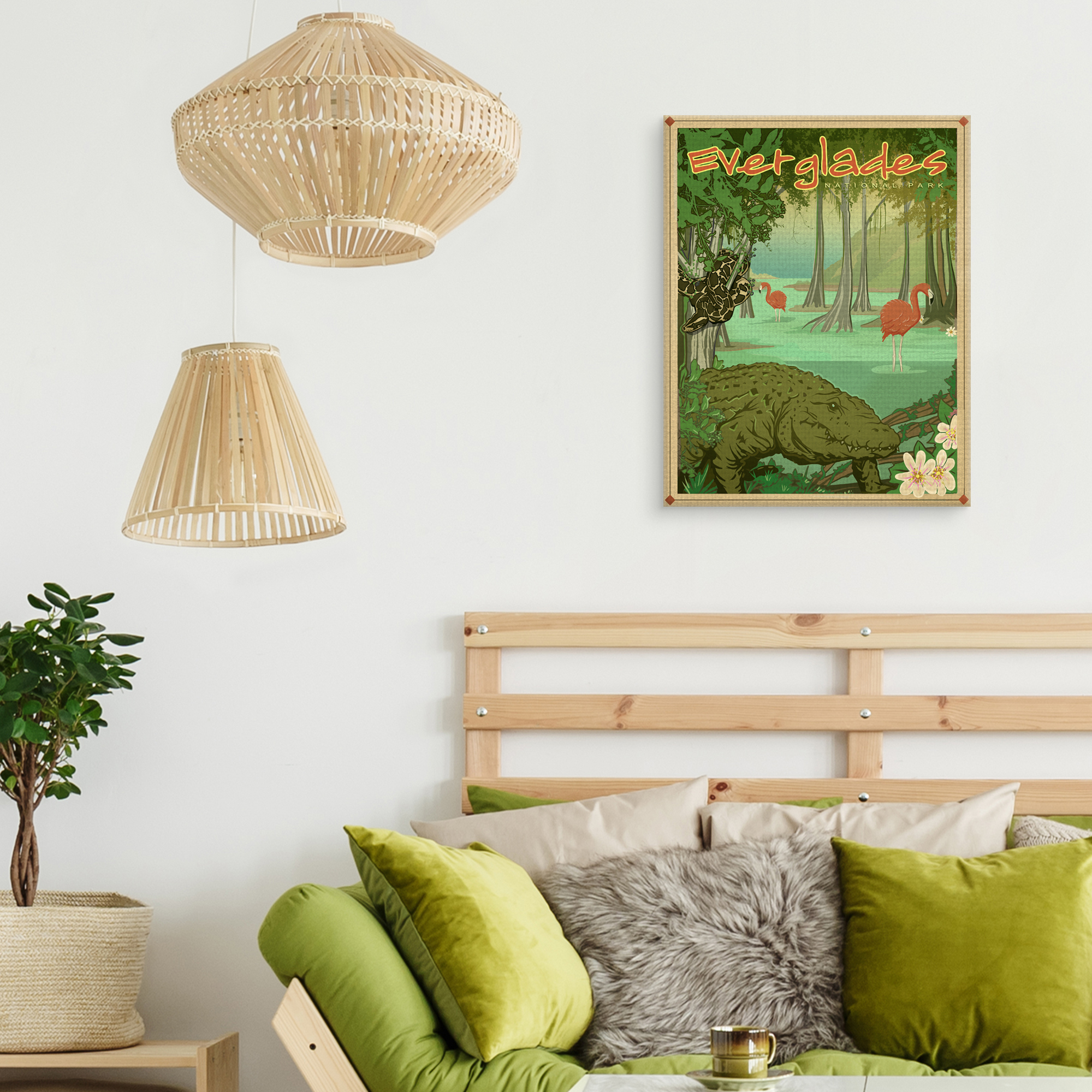 Everglades National Park by Old Red Truck Canvas Art
