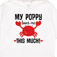 thumbnail image 3 of Inktastic My Poppy Loves Me Grandchild Toddler Hoodie, 3 of 4