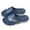 A-Navy38, variant on Men's Slides Slippers Letter Print Non Soft Sole Flat Slipper Breathable Home Wear Shower Shoes