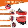 thumbnail image 5 of Fatmass Spin Mop Replace Head Base + Scrub Mop Brush Compatible With O Cedar 2 Tank Rinseclean 1 Mop Scrubber Brush And Mop Base Combo Set Great For Kitchen Deck Bathroom And Shower Floor Scrubber, 5 of 5