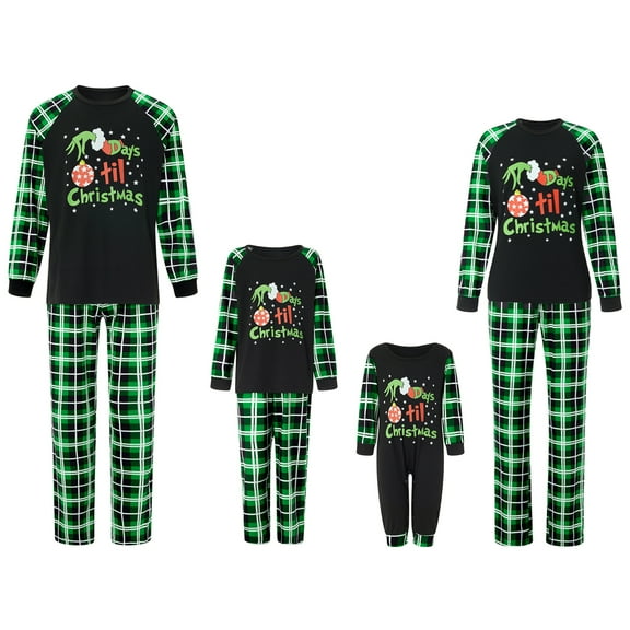 Family Christmas Pjs Matching Sets 2023 Christmas Pajamas for Family Christmas Elf Pjs Holiday Xmas Jammies Set