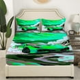 thumbnail image 2 of Erosebridal Cartoon Car Fitted Sheet Set Full s, Vehicle Fitted Sheet Full, Racing Car Decor（No Top Sheet）, 2 of 6