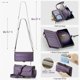 thumbnail image 3 of Caso de cartera Compatible con Samsung Galaxy S23 Más 6.6" RFID de Bloqueo 10-Titular de la Tarjeta de Cuero de la PU de la broche Magnético Correa Bolsillo con Cremallera caja del Teléfono, 3 of 9