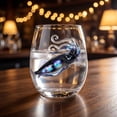 thumbnail image 3 of Artisanal Blue Ringed Octopus Glassware,2D Octopuses Stemless Wine Glasses, Handcrafted Marine Animal Bar Glass, Home Decor Gift for Coastal Lovers (Cuttlefish), 3 of 5
