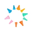 thumbnail image 1 of fastboy 20pcs Knitting Point Protectors Silicone Knit Needle Tip Covers Sewing Quilting Stoppers Random Color, 1 of 6