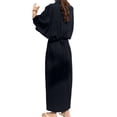 thumbnail image 4 of ZANZEA Women Full Sleeve V-Neck Lapel Collar Wrap Dress Long Dresses, 4 of 4