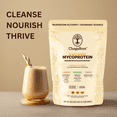 thumbnail image 2 of ChagaRoot Mycoprotein Mushroom Protein Powder Vanilla - Vegan, Plant-Based, Superfood Blend - 1.76 lb, 2 of 9