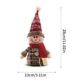 thumbnail image 4 of Cateissary Muñeco de Navidad de juguete árbol de Navidad colgante adorno de árbol de Navidad Santa Claus muñeco de nieve artesanía niños cumpleaños Kits de decoración para fiestas No.05 Cateissary HA008593-05, 4 of 6