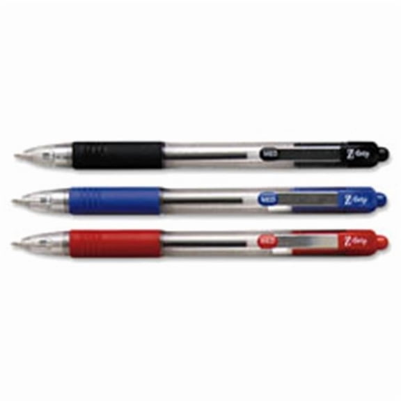 Z-Grip Retractable Ballpoint Pens - Black - 18 Per Pack