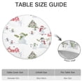 thumbnail image 6 of White Christmas Snowman Pattern Round Fitted Tablecloth with Elastic Edge,Dining Table Cover Waterproof,Outdoor Round Tablecloth for Camping,Dining,Indoor and Outdoor, 6 of 7