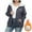 Warm Jackets-Gray, variant on Gamivast Women Sherpa Lined Jackets Plus Size Winter Letter Graphic Hooded Zip up Warm Coats with Pockets Trendy Long Sleeve Loose Casual Jacket Fashion Outerwear
