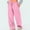 Pink, variant on absuyy Fleece Lined Sweatpants Women Warm Plush Wide Leg Pants Elastic High Waisted Trousers 2025