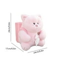 thumbnail image 3 of HHGBAD Multifunctional Car Tissue Box & Waste Basket | Cute Doll Design, Fleece | Armrest Storage for Most Cars, 3 of 6
