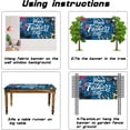 thumbnail image 5 of Happy Fathers Day Banner Decorations for Party, Blue Happy Father's Day Backdrop Decor, Fathers Day Party Supplies 5.9x3.6ft, 5 of 6