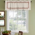 thumbnail image 3 of 2 Pack Valances for Window, Pink Floral Short Curtains for Kitchen Bedroom Living Room, Spring Farmhouse Flowers Watercolor Rod Pocket Small Window Treatment Valance Drapes 42 x 12 Inch, 3 of 8