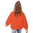 thumbnail image 4 of GPAECEAD Kids Halloween Crewneck Sweatshirts Boy Girl Ghost Graphic Pullover Tops Cute Spooky Season Long Sleeve Shirt 2-10Years Orange, 4 of 8