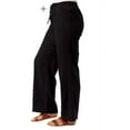 thumbnail image 2 of Briggs Ladies' Linen Blend Pant Size: L, Color: Black, 2 of 4