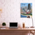 thumbnail image 2 of Stupell Industries Chicago Landmark Skyline Colorful Illinois Architecture Canvas Wall Art Design by Carla Daly, 30" x 40", 2 of 6