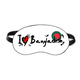 thumbnail image 1 of Me encanta la palabra amor corazon de Bangladesh bandera ilustracion Máscara de sueño, 1 of 4